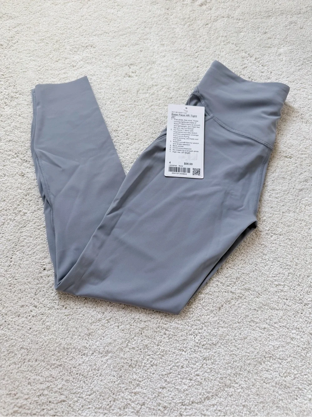 NWT Lululemon Base Pace High-Rise Tight Leggings 25